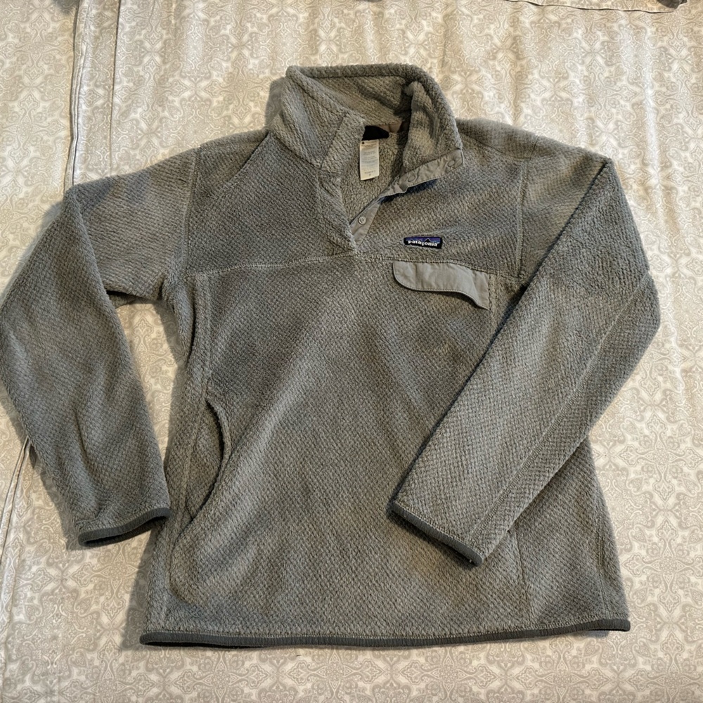 Patagonia Retool Snap T Gray Fleece Pullover M